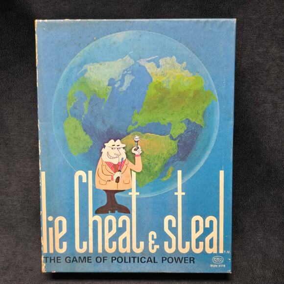 Vintage Lie, Cheat & Steal The Game of Political Power 70s Board Game - Picture 1 of 10
